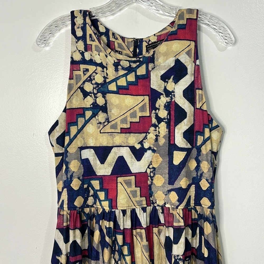 Peruvian Connection Abstract Multicolored Sleevel… - image 2